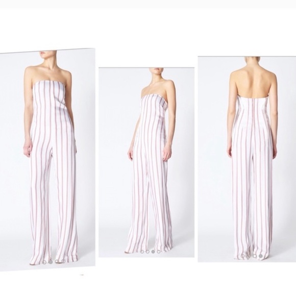 Veronica Beard Bandstand Jumpsuit Striped Size 4 - Picture 2 of 8